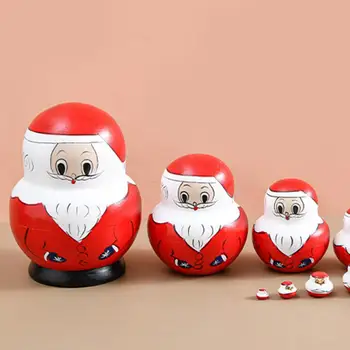 Леки Ажурни играчки-гнездене кукли на Дядо Коледа, за Съхранение на Бижута