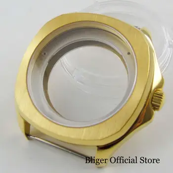Сапфирен кристал с диаметър 39 мм Нов Луксозен Златен Корпус Часа е Подходящ за ЕТА 2836 Механизъм за самостоятелно ликвидация