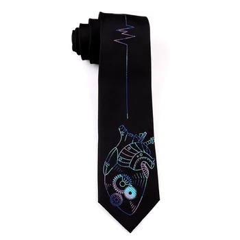 Безплатна доставка Нов Мъжки мъжки индивидуален подарък вратовръзка и Оригинален дизайн тенденция (механично сърце) аксесоари за вратовръзки, ръчно изработени за жени