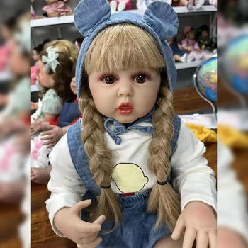 60 см Ражда Бебе Момиче Кукла Реалистична Кукла Играчки Художествена Кукла Деца Коледен Подарък Играчка За Рожден Ден