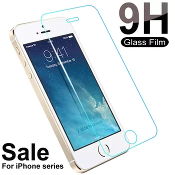 Закалено стъкло 9H За iPhone 5 5S 5C SE 4S 6 6S 7 8 Plus, Защитно фолио За екрана на iPhone XS 11 Pro Max X XR, Защитно стъкло филм