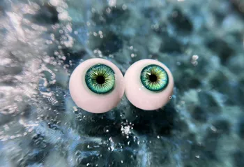 Домашно очите от смола BJD, в стил екшън, Триизмерно Очната ябълка Кукли с надпис