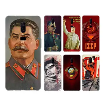 Руски Сталин СССР Калъф За Redmi Note 7 8 8T 9S Калъф За Redmi Note 9 10 Pro Max 10S 6 5 9T Прозрачен Калъф с Принтом