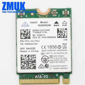 Int 18260NGW Безжична карта NV M2 за Lenovo Thinkpad X260 T460T460s X1 Carbon 4-то поколение, P/N 00JT492