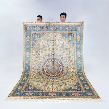 Персийски Копринен килим, ръчно изработени от 6 