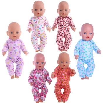 Сладко облекло за кукли, различни пижамные комплекти за 18 инча, американски и 43 см., за новородени, Допълнителен спортни дрехи, Ежедневни облекла, Нашето поколение, подарък