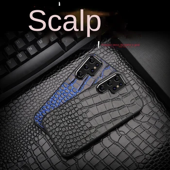 Genuine leather phone case for samsung s22 ultra phone case s12 s21 s22Ultra original phone back cover калъф за samsung 32 а