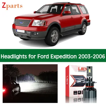 1 Чифт автомобилни Крушки За Ford Expedition Периода 2003-2006 Canbus Led Светлини Фарове за Къси Светлини, Осветление в Светлината на Лампата Аксесоари