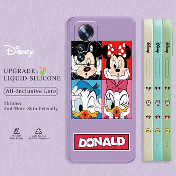 Течен Калъф За телефон Xiaomi Poco X3 NFC X4 M3 F3 GT Pro за Mi 6 8 9 SE 10S 10 10T 11T Lite Minnie Mickey Mouse Приятелство