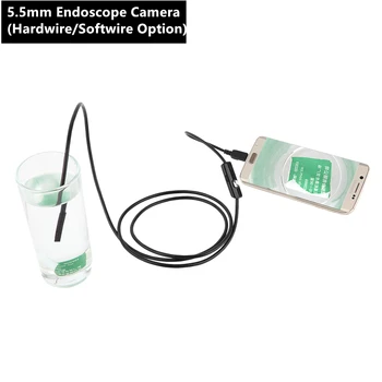 5.5 mm Ендоскоп Камера Android Телефон Автомобили на Инспекцията Бороскоп Otoscopio Camara Endoscopica Yılan Помещение Endoscopio Endoscoop