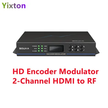 HD Енкодер Модулатор 2-Канален HDMI-RF (DVB-T/ DVB-C/ATSC) Цифрова интерфейсное оборудване за кабелна телевизия