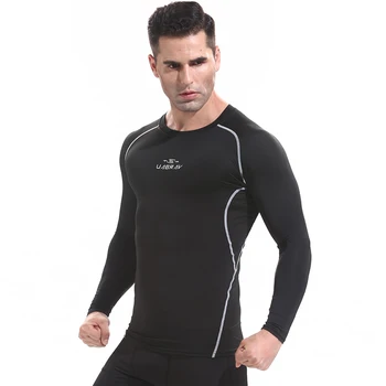 J9529 - Тренировка фитнес мъжка тениска с къс ръкав за мъже термална мускулна облекло за бодибилдинг компресиране Еластична, Тънка дрехи за упражнения