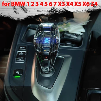 Авто Led Crystal Дръжка на скоростния Дръжка Дръжка Дръжка Корона Замяна За BMW 1 2 3 4 5 6 7x3x4 X5 X6 F20 F21 F22 F30 F10 F18