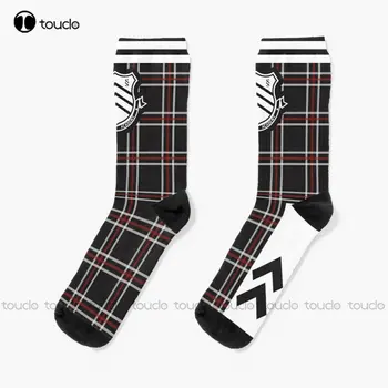 Shujin Academy Bag Чорапи Зимни Чорапи За Мъже Персонализирани Потребителски Унисекс Възрастни Юношески Младежки Чорапи 360 ° Цифров Печат На Поръчката Подарък