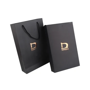 Празни / Обичай Луксозни Девствени Косата свързват хартиени опаковъчни торбички и кутии, комплекти за опаковане на косата, хартиена торба за пазаруване и кутия