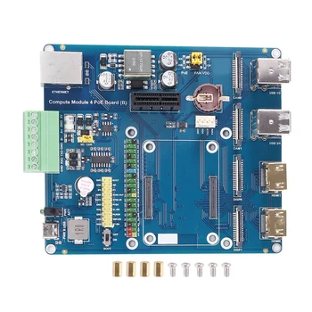 За Raspberry Pi Изчислителен Модул 4 POE/RS485/RS232 Такса за разширяване на 2 порта MIPI CSI 4 USB, RJ-45 40PIN GPIO Изчислителен Модул