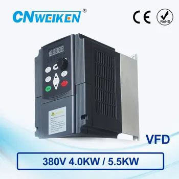 WK600 конвертор на честотата на векторно управление на трифазни конвертор променлива честота 380V4.0kw/5.5 kw регулатор на скоростта на двигателя променлив ток