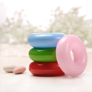 детски душ пластмасов пръстен играчка кутии подарък на сватба на детето пълнолуние парти бонбони закуски подарък кутия Пластмасова поничка бонбони