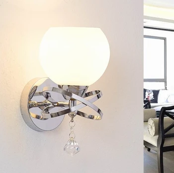 Стенен модерен минималистичен творчески led малка странична лампа за спални, с монтиран на стената лампа Arandela Лампа, Стенни осветителни Тела