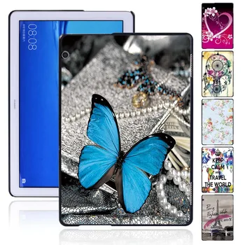 Твърд калъф за таблет Huawei MediaPad T5 10 10,1 Инча, Лека Пластмасова Защитна Обвивка + Безплатна Стилус