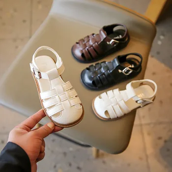 Нови Сандали за момичета; Плажни обувки с мека подметка за Момчета; Обувки в Римски стил За Малки Момичета; Детски Обувки; Модни детски сандали G986