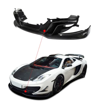 Истински Сплитер От Въглеродни Влакна За 2011-2014 McLaren MP4 12C DM Специални автоаксесоари За Предната част на устните