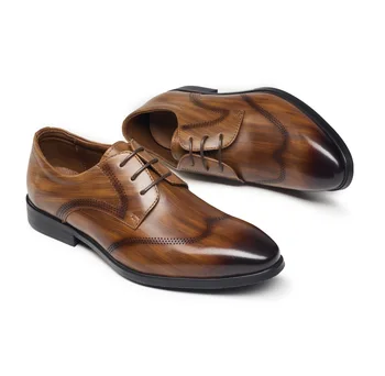 Тъкани кожени обувки бизнес официалната облекло casual лятна кожени обувки с мека подметка в грах малки кожени мъжки обувки