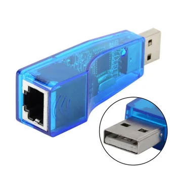 Адаптер мрежова карта и USB 2.0 за lan RJ-45 Ethernet 10/100 Mbps за PC Win8