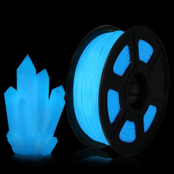 Светещ Конец PLA 1 кг 1,75 мм Свети в Тъмното за FDM 3D Принтер Допуск на Диаметъра на 0,02 мм 100% Без Мехурчета 3D Материал За Печат