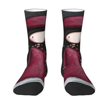 Santoro Gorjuss Мъжки Чорапи За Момичета Унисекс с Хубави 3D Принтом Аниме Gorjuss Кукла Рокля Чорапи