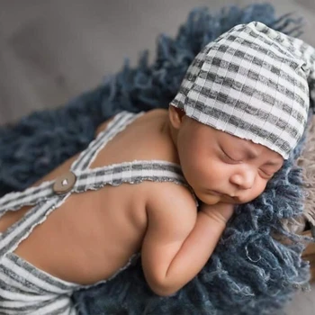 2 елемента/комплект Бебешки аксесоари, детски костюм комплекти за новородено снимка подпори Шапчица плъзгачи новородени фотография дрехи съоръжения 