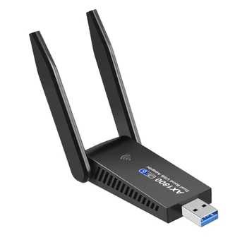 1БР AX1800 2,4 г/5 Ghz Безжична Wi-Fi Ключ Мрежова карта USB 3.0 Wifi6 Адаптер За Windows 10/11