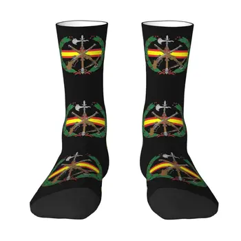 Забавни Мъжки чорапи в стила на Испанския Легион, Унисекс, Дишащи Топли чорапи с 3D Принтом, Герб, Испания, Чорапи за екипажа