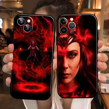 Marvel Отмъстителите Scarlet Witch За Apple iPhone 13 12 11 Pro Max 13 12 Mini 5 5 6 6S 7 8 Plus SE2020 X XR XS Max Калъф За вашия Телефон