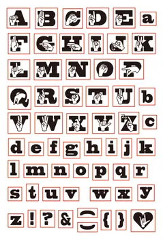 11x16 Черни главни букви Прозрачни Прозрачни Печати за Scrapbooking за Направата на Картички, направи си САМ Шаблони За Рязане на Занаятите