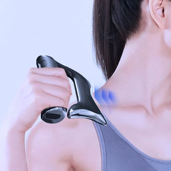 Масажор за шийния отдел на гръбначния стълб YJK078, релаксиращ масажор за мускулите на раменете, шията и врата, електрически вибриращ масаж с нож за броня, мини-филм за врата