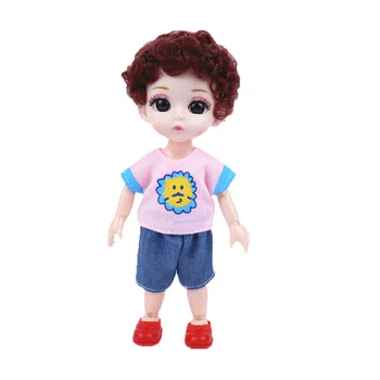 13 Подвижната Шарнирная Кукла 16 см 1/12 BJD Baby Doll е С Модерен Рокля Кукли, Играчки За Деца