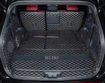 Най-добро качество! Пълен комплект автомобилни постелки за багажник за Toyota Highlander Hybrid 7 места 2021 2022 водоустойчив килими за багажника стелки за карго подложка