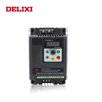 Конвертор на честотата на DELIXI VFD 0.4 KW 0.75KW1.5KW 2.2 kw 3kw 220V Монофазен вход и трифазни почивен преобразувател на скорост на двигателя