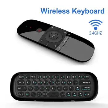 Нов W1 Fly Air Mouse Безжична Клавиатура Мишка 2,4 G Акумулаторна Мини Дистанционно Управление За Android Smart Tv Box Mini Pc