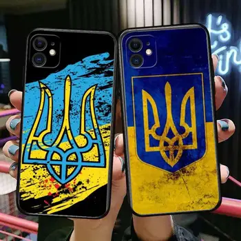 Горещи Калъфи за телефони с Флага на Украйна За iPhone 13 Pro Max case 12 11 Pro Max PLUS 8 7 PLUS 6S XR XS X 6 mini mobile se cell