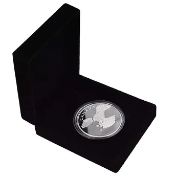999,9 сребърно покритие Метална Монета с изображение на Канадския Орел с Качествена Кутия за Коледни Подаръци Монети с Колекционерска стойност Коледна Украса