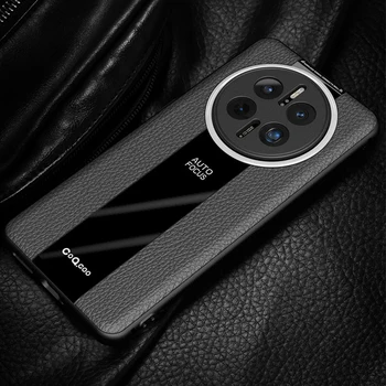 Луксозен Силиконов Калъф За телефон от въглеродни влакна За Huawei Капитан 50 Pro, Тънки Нескользящие Защитни Капаци за Капитан 50E Capa