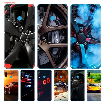 Горещи Спортни автомобили с Модерна Силиконова Капачка За Huawei P40 P30 P20 P10 P8 P9 Pro Plus Lite E Mini 2019 2017 Калъф За вашия Телефон